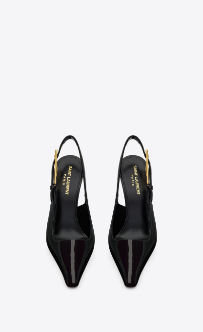 LEE SLINGBACK PUMPS IN PATENT LEATHER